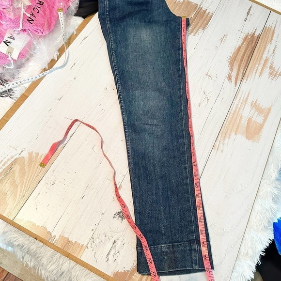 AMO Audrey with Snaps High Rise Denim Jeans in Shadow Play Size 26 - Picture 11 of 12